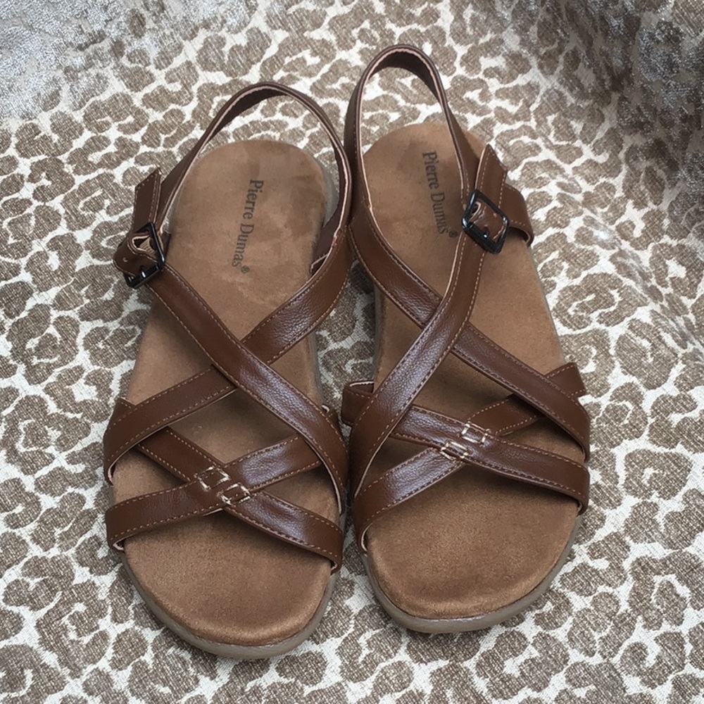 Pierre Dumas Flex-7 Comfort Sandals Sz 9 New